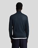 Thumbnail 4 of Lyle & Scott Men's Merino Wool 1/4 Zip Jumper - Dark Navy