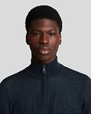 Thumbnail 5 of Lyle & Scott Men's Merino Wool 1/4 Zip Jumper - Dark Navy