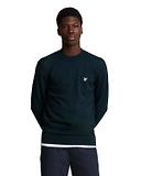 Thumbnail 1 of Lyle & Scott Men's Premium Merino Crew Neck Jumper - Lacquer