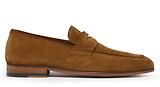 Thumbnail 1 of Oliver Sweeney Men's Keyworth Calf Suede Penny Loafer - Whiskey