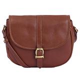 Thumbnail 1 of Barbour Women's Laire Medium Leather Saddle Bag - Brown