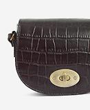 Thumbnail 5 of Barbour Women's Eilein Leather Saddle Bag - Black Cherry