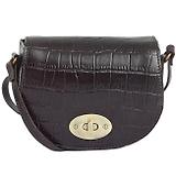 Thumbnail 1 of Barbour Women's Eilein Leather Saddle Bag - Black Cherry