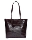 Thumbnail 3 of Barbour Women's Eilein Leather Tote Bag - Black Cherry