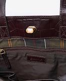 Thumbnail 5 of Barbour Women's Eilein Leather Tote Bag - Black Cherry