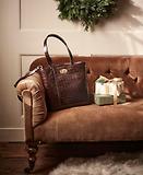 Thumbnail 9 of Barbour Women's Eilein Leather Tote Bag -  Black Cherry