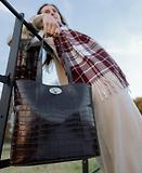 Thumbnail 10 of Barbour Women's Eilein Leather Tote Bag -  Black Cherry