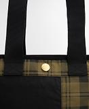 Thumbnail 7 of Barbour Women's Mya Patchwork Tote Bag - Black/Olive Check