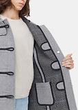 Thumbnail 4 of Gloverall Women's Short Slim Fit Freda Duffle Coat Silver Prince of Wales