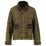 Thumbnail 1 of Barbour Women's Tartan Cropped Beadnell Casual Jacket - Dusky Green Tartan/Highland