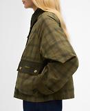 Thumbnail 6 of Barbour Women's Tartan Cropped Beadnell Casual Jacket - Dusky Green Tartan/Highland