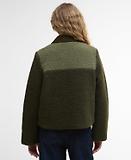 Thumbnail 4 of Barbour Women's Malena Cropped Fleece - Olive/Light Moss