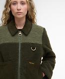 Thumbnail 5 of Barbour Women's Malena Cropped Fleece - Olive/Light Moss