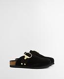 Thumbnail 9 of Barbour Women's Kyra Closed Toe Sandals - Black Suede