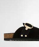 Thumbnail 5 of Barbour Women's Kyra Closed Toe Sandals - Black Suede