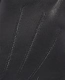 Thumbnail 3 of Barbour Women's Fur Trimmed Leather Gloves - Black