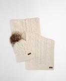 Thumbnail 2 of Barbour Women's Penshaw Beanie & Scarf Gift Set - Cloud
