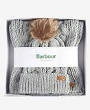 Thumbnail 2 of Barbour Women's Penshaw Beanie & Scarf Gift Set - Classic Grey