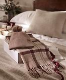 Thumbnail 8 of Barbour Women's Dover Pom Beanie & Hailes Scarf Gift Set - Muted Cabernet