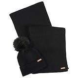 Thumbnail 1 of Barbour International Women's Mallory Beanie & Scarf Gift Set - Classic Black