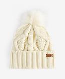 Thumbnail 4 of Barbour Women's Ridley Pom Beanie & Scarf Gift Set - Cream