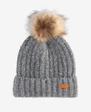 Thumbnail 3 of Barbour Women's Saltburn Beanie & Tartan Scarf Gift Set - Grey Rose