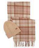 Thumbnail 1 of Barbour Women's Aubrey Beanie & Scarf Gift Set - Camel
