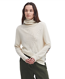 Thumbnail 3 of Barbour Women's Pendle Roll Neck Sweater - Ecru