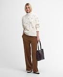 Thumbnail 6 of Barbour Women's Fleur Cable-Knit Wool Jumper - Ecru