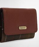 Thumbnail 4 of Barbour Women's Rosa Leather French Purse - Brown/Classic Tartan