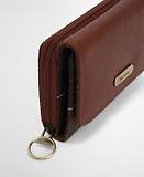 Thumbnail 5 of Barbour Women's Rosa Leather French Purse - Brown/Classic Tartan
