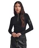 Thumbnail 2 of Barbour International Women's Hailey Half-Zip Top - Black