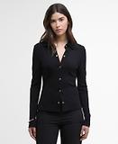 Thumbnail 2 of Barbour International Women's Chloe Ribbed Top - Black