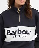 Thumbnail 5 of Barbour Women's Zaria Quarter-Zip Jumper - Dark Navy