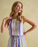 Thumbnail 6 of Joules Women's Cove Linen Vest - Multi Stripe