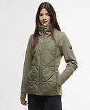 Thumbnail 2 of Barbour International Women's Kya Quilted Sweat Jacket - Dusky Khaki