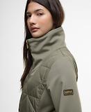 Thumbnail 7 of Barbour International Women's Kya Quilted Sweat Jacket - Dusky Khaki