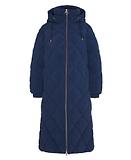 Thumbnail 1 of Barbour Women's Kirkton Longline Puffer Jacket - Navy/Classic