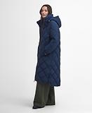 Thumbnail 5 of Barbour Women's Kirkton Longline Puffer Jacket - Navy/Classic