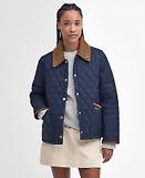 Thumbnail 3 of Barbour Women's 30th Anniversary Liddesdale Cropped Quilted Jacket - Navy/Classic