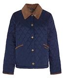 Thumbnail 1 of Barbour Women's 30th Anniversary Liddesdale Cropped Quilted Jacket - Navy/Classic