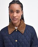 Thumbnail 8 of Barbour Women's 30th Anniversary Liddesdale Cropped Quilted Jacket - Navy/Classic