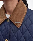 Thumbnail 7 of Barbour Women's 30th Anniversary Liddesdale Cropped Quilted Jacket - Navy/Classic