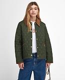 Thumbnail 3 of Barbour Women's 30th Anniversary Liddesdale Cropped Quilted Jacket - Olive/Classic