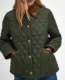 Thumbnail 6 of Barbour Women's 30th Anniversary Liddesdale Cropped Quilted Jacket - Olive/Classic