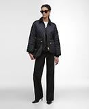 Thumbnail 3 of Barbour Women's Fitted Beadnell Quilted Jacket - Black/Classic