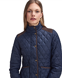 Thumbnail 3 of Barbour Women's Highfield Quilted Jacket - Navy/Classic