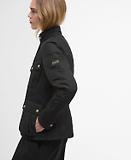 Thumbnail 6 of Barbour International Women's Halsey Quilted Jacket - Black/Dusky Khaki