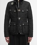 Thumbnail 7 of Barbour International Women's Halsey Quilted Jacket - Black/Dusky Khaki