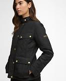 Thumbnail 6 of Barbour International Women's Halsey Quilted Jacket - Black/Black